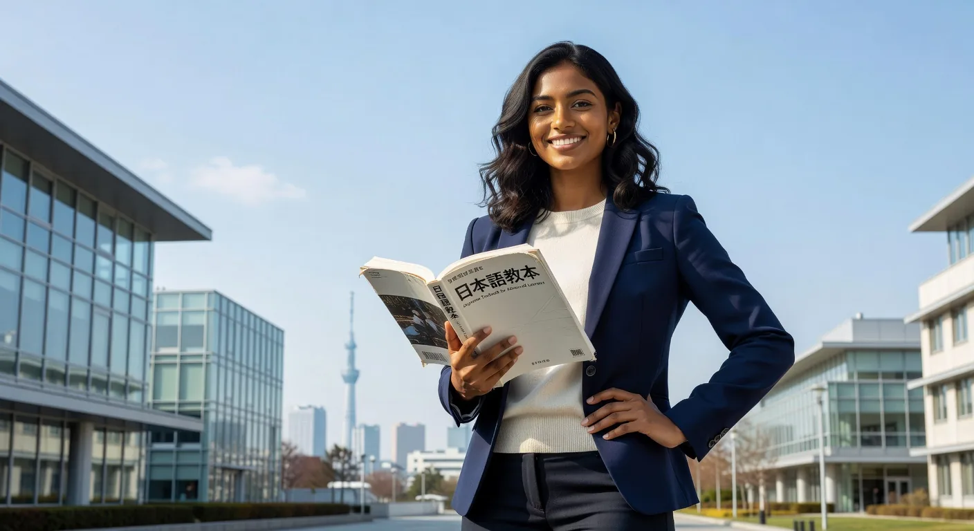 Female student smiling